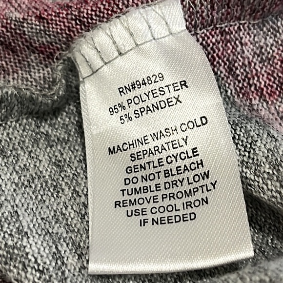 Cold shoulder Bell Sleeve Gray Rose Long Sleeve Top, Size Small - Picture 11 of 16